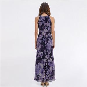 Womens Connected Apparel Rhinestone Keyhole Neck Evening Gown alternate view